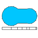 Whitsunday Resin 29 x 16 x 4'6" (8.88 x 4.8 x 1.37m) 4'6" Keyhole flat bottom pool